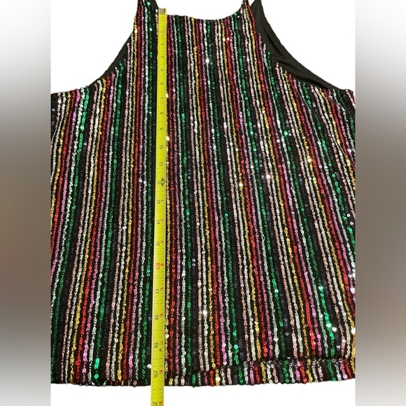 Sanctuary Womens Sequined Party Tank Top Black Size Small - Picture 5 of 6